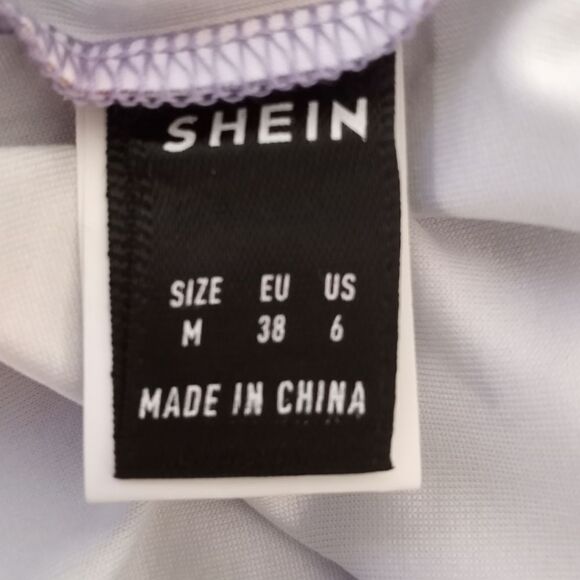 SHEIN PURPLE & BLUE TIE-DYE BODYCON BACKLESS DRESS SZ.M EUC - Picture 10 of 11